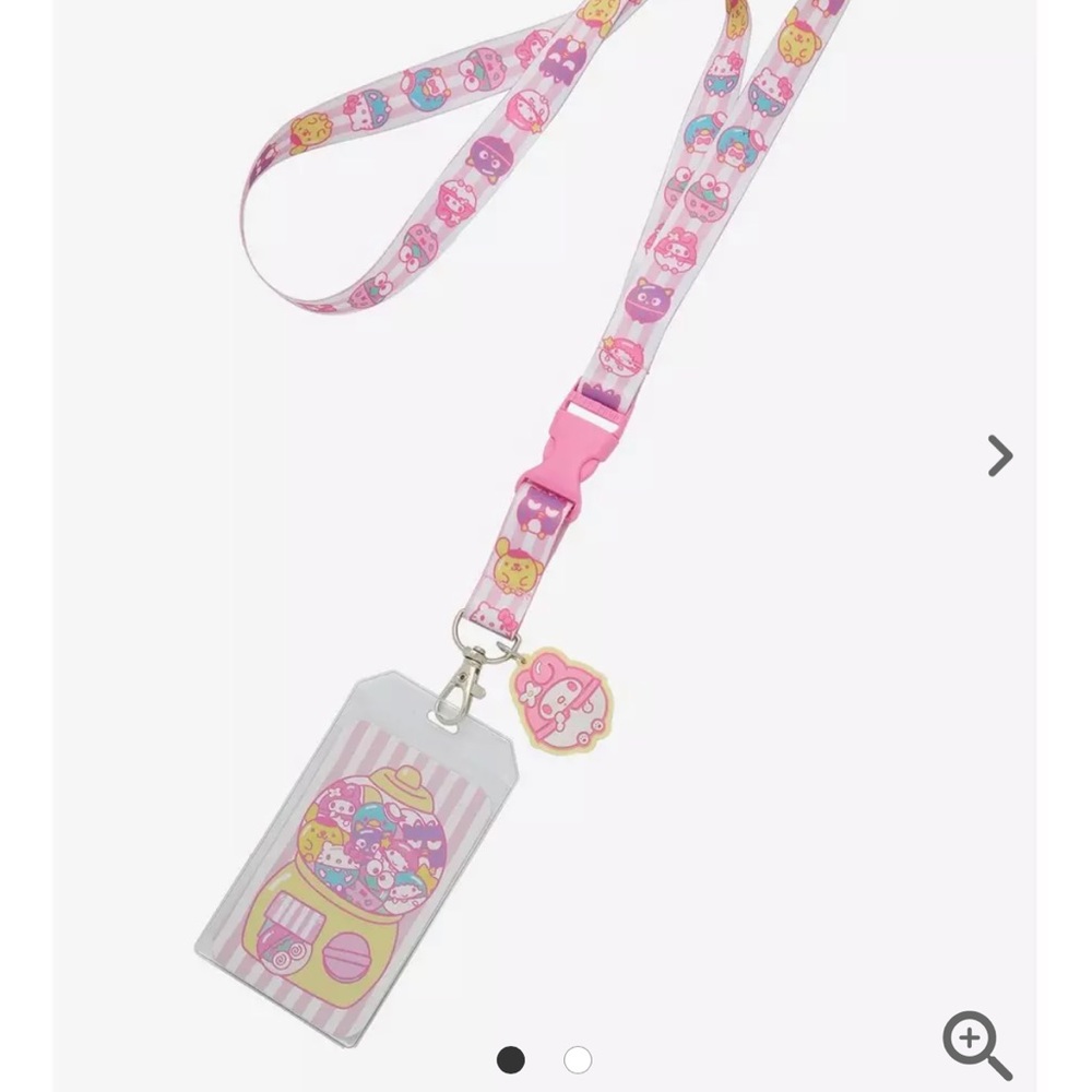 NWT sanrio gum ball lanyard